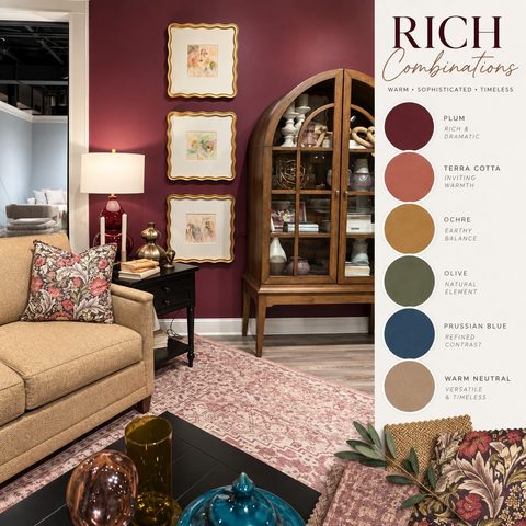 A sophisticated, inviting home starts with the right colors! 🏡 Our new palette perfectly balances dramatic Plum, warm T…