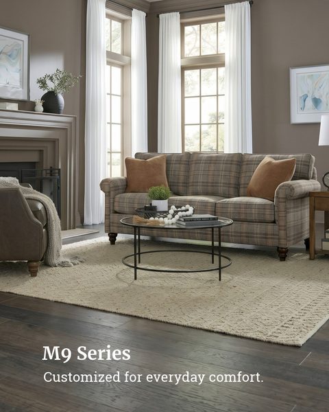 Texture, tone, and timeless tailoring. The Miles sofa demonstrates how layering classic menswear-inspired plaid with wa…